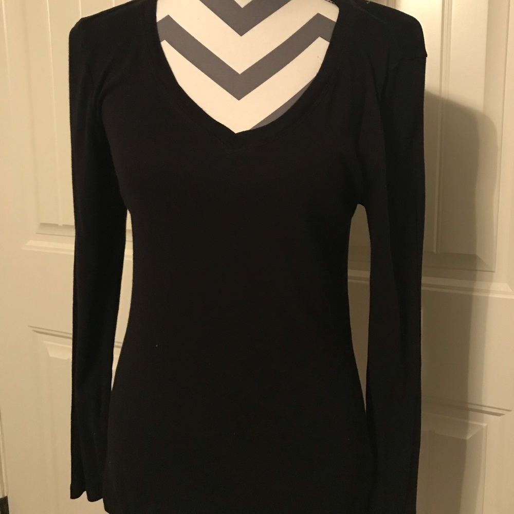 Gap long sleeve top black